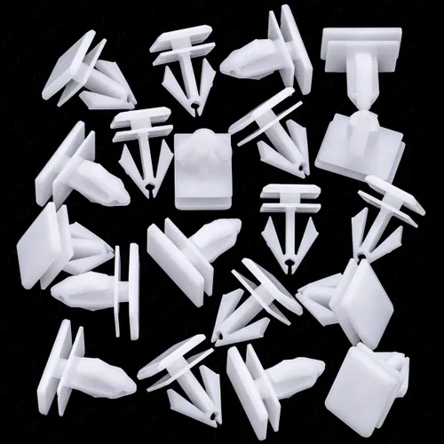 Vista 2 de Rexka 20 clips de moldeo de panel basculante de nailon blanco 68092697AA compatible con Jeep Liberty Dodge Durango Charger Chrysler 300 20PZAS