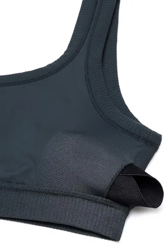 Vista 5 de CRZ YOGA Ribbed Sports Bras for Women - U Back Wireless Medium Impact Sports Bra Padded Yoga Workout Bra