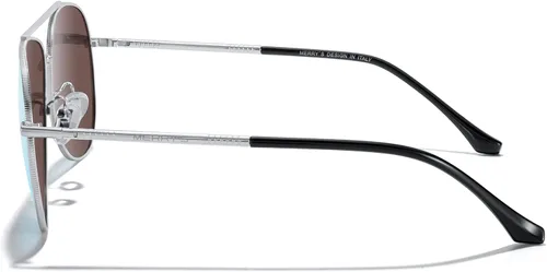 Vista 3 de MERRY'S Lentes de sol de aviador para mujeres y hombres, lentes de espejo polarizadas con funda, lentes de sol polarizadas para conducción, 2.362 in