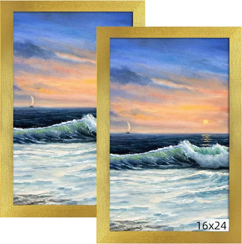 Vista 31 de LUCKYLIFE Marco de fotos de 8x10 pulgadas negro para montaje en pared o exhibición en mesa, paquete de 2