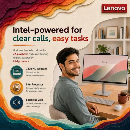 Vista 2 de Lenovo Escritorio todo en uno IdeaCentre de 24", 16 GB de RAM, 1 TB de 32 GB de RAM SSD de 1 TB