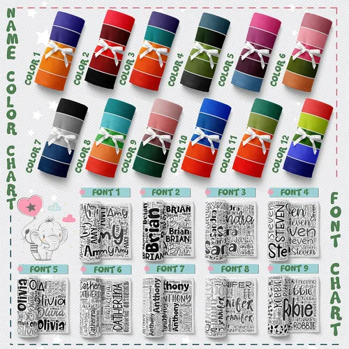 Vista 2 de Manta de bebé personalizada para niños con nombres artísticos de palabras, 30 x 40 pulgadas, 12 colores y 9 fuentes, mantas personalizadas para niños
