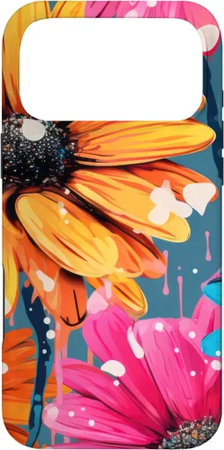 Vista 22 de Drip Gerbera Daisies Case for iPhone 17