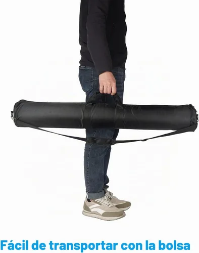 Vista 2 de EACHSHOT Soporte de luz resistente de 9.2 ft con bolsa de transporte, acero inoxidable con soporte de luz adaptador de 1/4 a 3/8 pulgadas para Godox