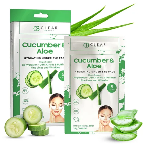Vista 11 de Clear Beauty, Parches para debajo de los ojos de oro de 24 quilates y colágeno para ojeras y ojos hinchados, reafirmantes e hidratantes