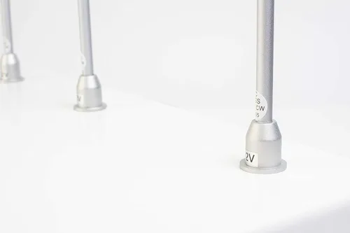 Vista 8 de 2pcs escaparate de la joyería LED poste tallo luz modelo FY-60 plata 6000K