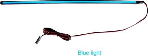 Vista 2 de Tira de luz LED para Tesla modelo 3, luz LED para maletero de automóvil, luz de atmósfera, modificación interior, accesorios de barra de luz