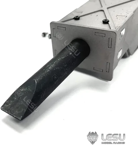 Vista 4 de Martillo de metal Lesu para 1:14 Excavadora hidráulica Rc Et35 B0006 Piezas de modelo de pala