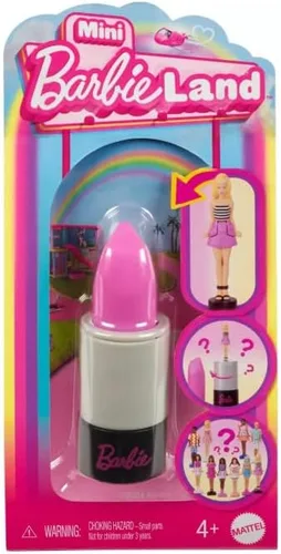 Vista 6 de Barbie Mini muñecas BarbieLand Fashionistas, muñecas de 1.5 pulgadas en tubo de lápiz labial, revelación sorpresa (los estilos pueden variar)