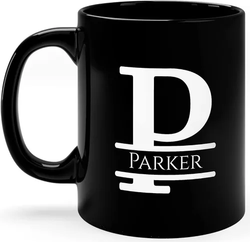 Vista 23 de Taza de café personalizada con monograma, letra inicial A personalizada para mujeres, hombres, niñas, niños, papás, mamás amigos, taza de café