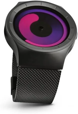 Vista 3 de ZIIIRO Reloj de mercurio., Negro púrpura