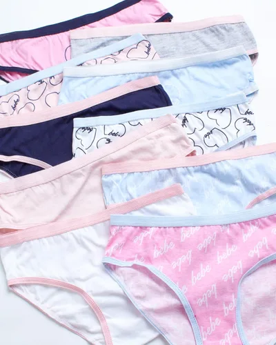 Vista 3 de bebe Ropa interior para niñas paquete de 10 braguitas de bikini 100% algodón (S-L)