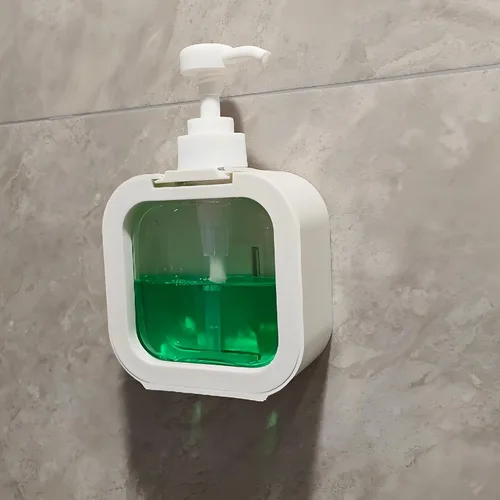 Vista 7 de Dispensador de jabón de manos para baño, dispensador de jabón de ducha montado en la pared, dispensador de platos para cocina, dispensador de champú