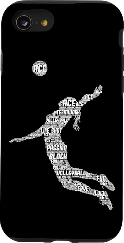 Vista 18 de Funda para iPhone 17 de voleibol para adolescentes y mujeres