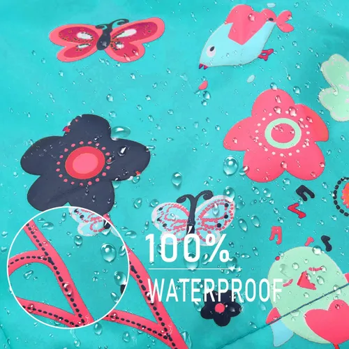 Vista 6 de Arshiner Chaqueta impermeable con capucha para niñas y niños
