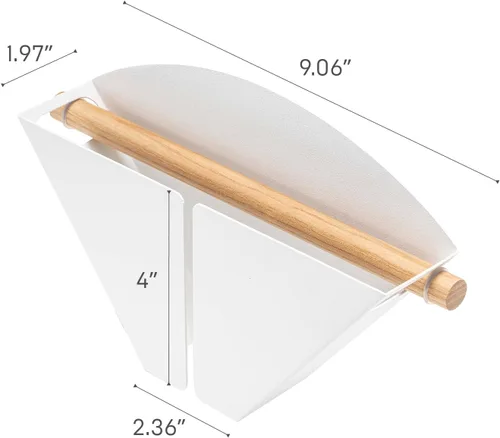 Vista 3 de Yamazaki Home Tosca - Estuche magnético para filtro de café, organizador de almacenamiento de cocina, dispensador de recipientes de acero