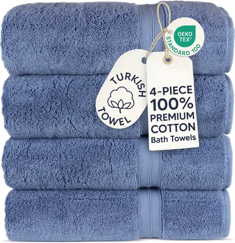 Vista 44 de Chakir Turkish Linens Toallas turcas de primera calidad 100% algodón suaves y absorbentes para baño Gris