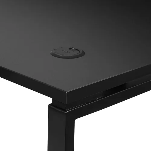 Vista 8 de OSP Home Furnishings Prado - Escritorio para oficina en casa, 48 pulgadas, 42 pulgadas, 48 pulgadas de ancho x 42 pulgadas de alto, color negro