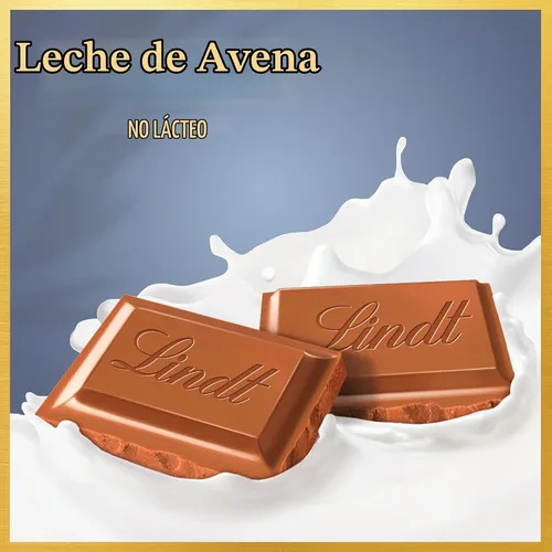 Vista 4 de Lindt - Barra de caramelo de chocolate con avena sin lácteos de receta clásica, paquete de 10, 3.5 onzas.