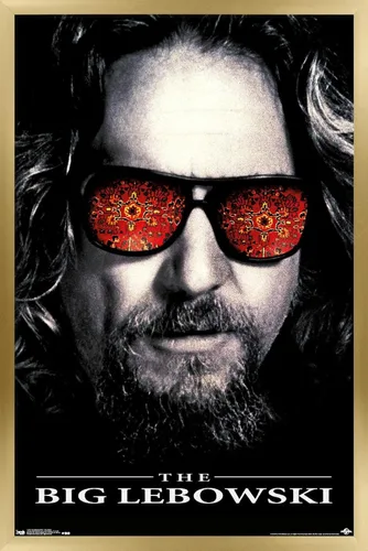 Vista 20 de Trends International The Big Lebowski - Póster de pared de una hoja, 14.725 x 22.375 pulgadas, versión enmarcada de madera de granero