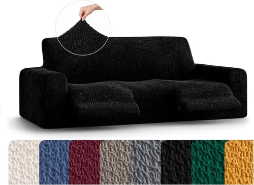 Vista 19 de PAULATO BY GA.I.CO. Funda reclinable – Funda de ajuste suave – Protector elástico de muebles reclinables de 1 pieza – Tela de terciopelo lavable a