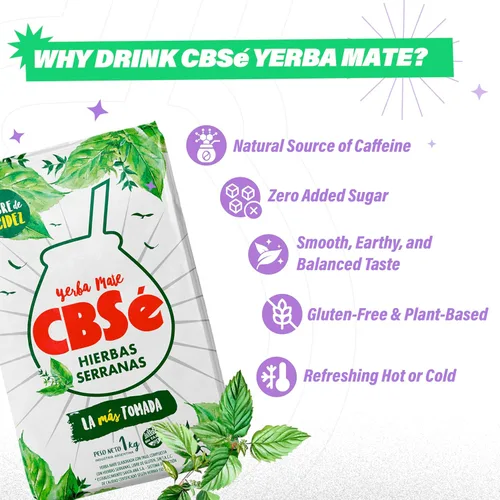 Vista 3 de Tea Stop - Té de hierbas - CBSe Yerba Mate con Hierbas Serranas, 1 Kilo