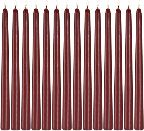 Vista 12 de Howemon 20 velas de pilar de cera de larga combustión a granel de 2 x 4 pulgadas, sin goteo, sin perfume, sin humo, para bodas, fiestas, spa