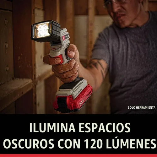 Vista 3 de Reflector LED de litio PORTER CABLE PCC700B 20-volt MAX