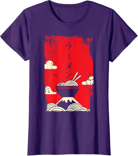Vista 12 de Ramen Noodles Camiseta de arte japonés, Negro