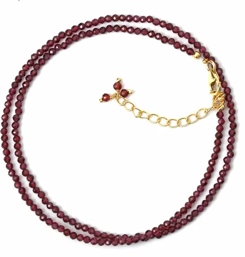 Vista 12 de Gargantilla con cuentas naturales, cuentas facetadas, collar de piedra natal, cristal curativo de energía, regalo para ella, joyería de plata de ley