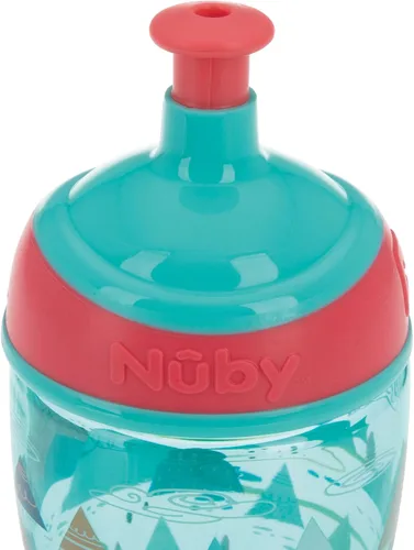 Vista 3 de Nuby Impreso Kids Pop Up Sipper Botella de agua - 12 oz