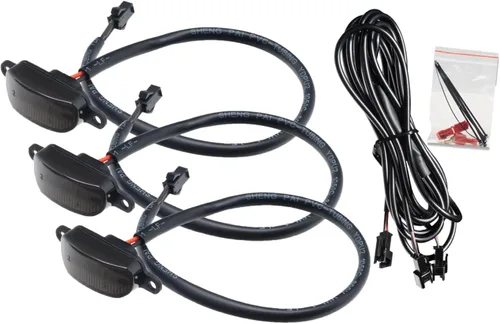 Vista 8 de ORACLE Lighting 5889-005-C Kit de luces LED universales ámbar con lente transparente estilo pre-corredor, estilo elegante y agresivo, sin