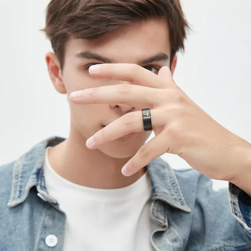 Vista 8 de Anillos de cruz para hombre, anillos de titanio puro de alta calidad para hombres, señor Jesús cristiano, 0.315 in, negro, plata, anillo de boda