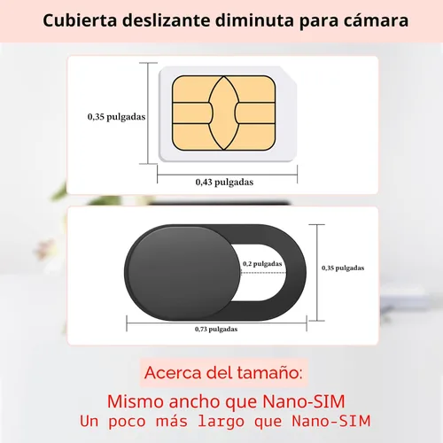 Vista 2 de Yilador Funda para cámara web (paquete de 3), funda ultradelgada de 0.03 pulgadas para cámara de portátil para iPhone, iPad, MacBook Pro