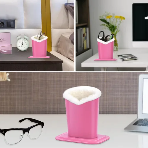 Vista 5 de bvya Soporte de gafas con forro de felpa 2-Rosa