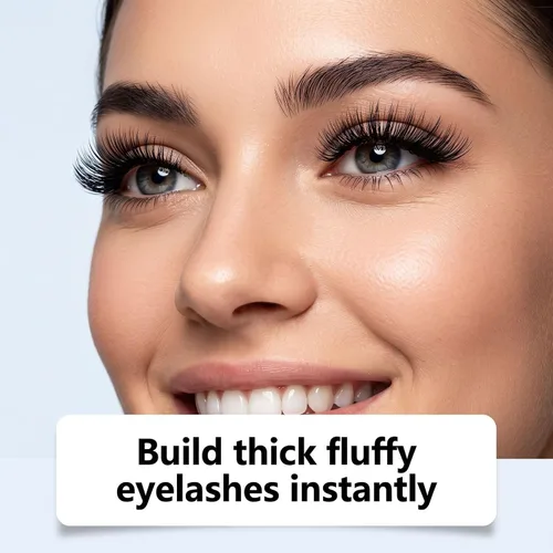 Vista 6 de Blush Lash Serum Mascara con péptidos, paquete de 2 unidades, color negro