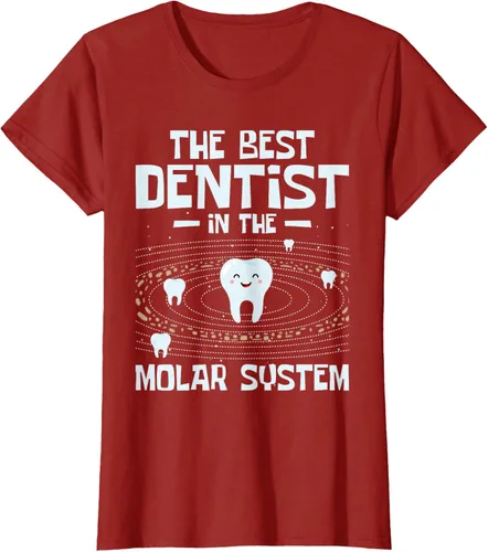 Vista 41 de El mejor dentista - Molar Teeth Dental Odontología DDS Camiseta Negro