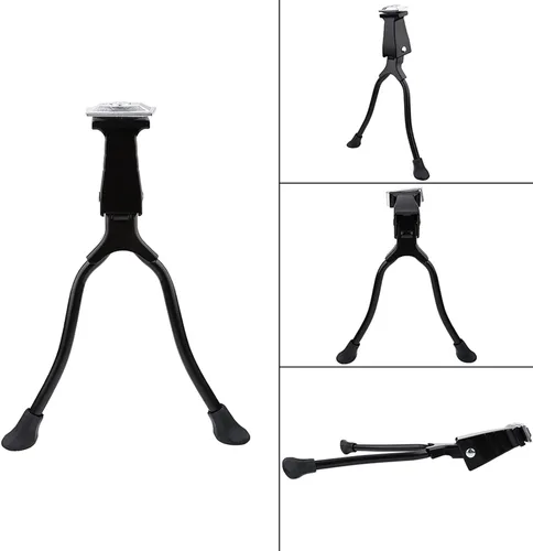 Vista 8 de Soporte de bicicleta de doble pierna de montaje central, ajuste práctico para bicicletas de montaña de 26 pulgadas y bicicletas de montaña