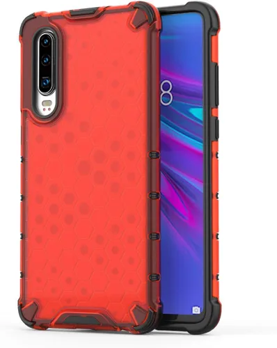 Vista 269 de Pzwoxukhov Funda compatible con Huawei Nova 3i, compatible con Huawei P Smart+ 2018 Honeycomb Anti-Drop Shock-Absorbing Case Negro