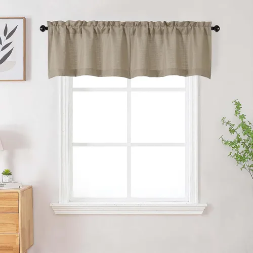 Vista 35 de Cortinas de lino para dormitorio y sala de estar de 96 pulgadas de largo, juego de 2 paneles, con bolsillo para cortinero, filtrado de luz, textura