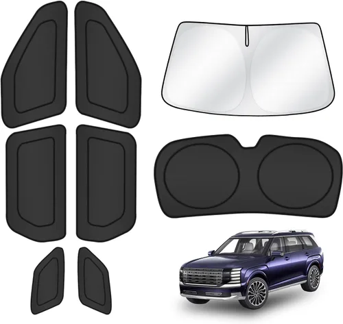 Vista 97 de T TGBROS Parasol para parabrisas para BMW X1 F48 2016 2017 2018 2019 2020 2021 2022 para ventana de automóvil, con bloqueo UV grueso y opaca