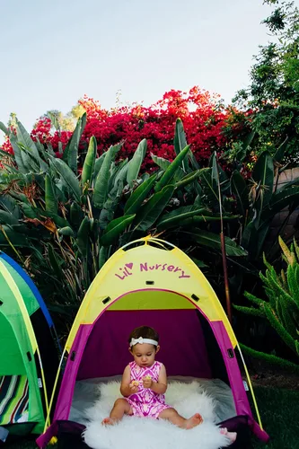 Vista 6 de Pacific Play Tents Lil Nursery Tienda., Púrpura/Amarillo