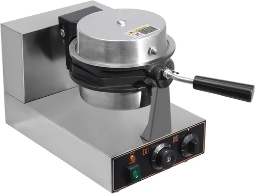 Vista 6 de Máquina eléctrica para hacer gofres de 1300 W, máquina eléctrica de doble cabezal para gofres de 122-572 ℉ para uso doméstico y comercial