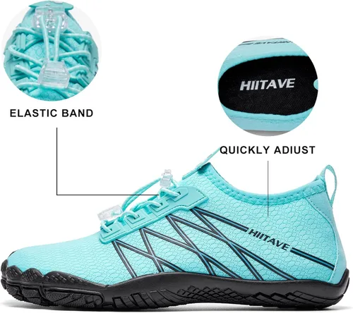 Vista 5 de HIITAVE - Zapatos de agua minimalistas para mujer, de secado rápido, para hacer natación, bucear, surfear, hacer deportes acuáticos, ir a