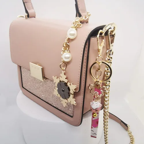 Vista 4 de sailorsunny Llavero Japón Good Lucky Cat Couple Pink Black Lucky Cat Organizador de llaves lindo para parejas, dijes de la suerte para mujer