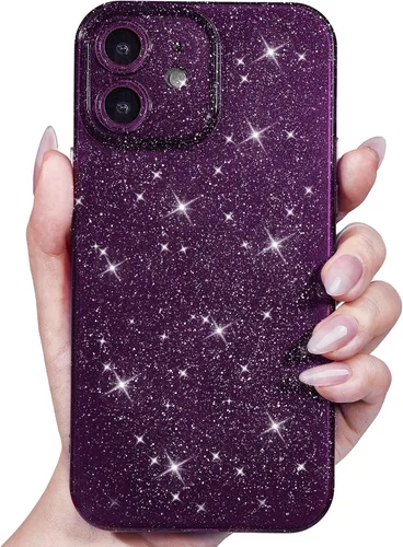 Vista 86 de Svanove Funda para iPhone 11 con Purpurina, Brillante Femenina Linda con Brillo Resplandeciente Reluciente Luminosa Funda de Teléfono para Mujeres