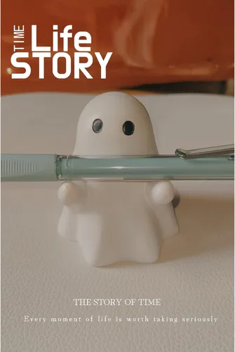 Vista 2 de Bonito soporte para bolígrafo fantasma de Halloween, adorable soporte para lápices para decoración de escritorio de oficina en casa, divertido