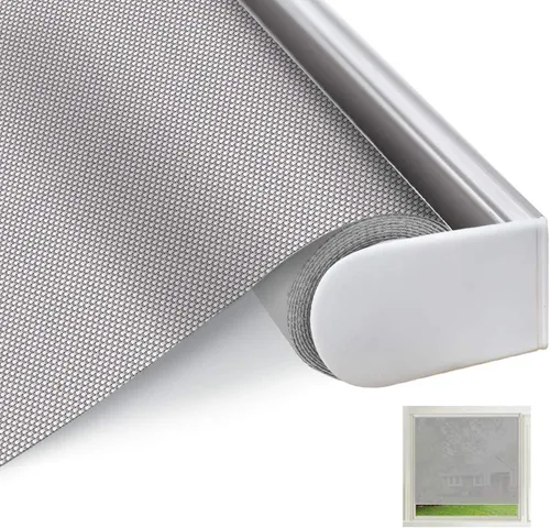 Vista 15 de Persianas enrollables solares para ventana, impermeables, filtrantes de luz, sin cordón, protección UV, ignífugas, para ventanas, puertas, sala