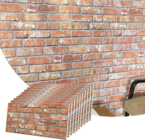 Vista 32 de Dundee Deco Paneles de pared 3D de ladrillo sintético, revestimiento, paneles de pared con aspecto de piedra gris, revestimiento de espuma