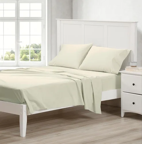 Vista 2 de Cuddledown Dreamstead - Juego de sábanas 100 % algodón, 300 hilos, tejido satinado de lujo, algodón peinado puro, suave, resistente a las arrugas